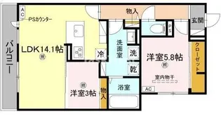 Clashist新森【3階】の間取り