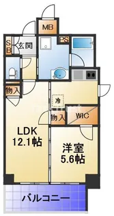 ブリリアント同心【10階】の間取り