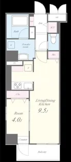 ラフィット松屋町【2階】の間取り