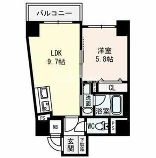 D-RestNakanoshima【5階】の間取り