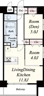 フェリースヴィダ福島【3階】の間取り