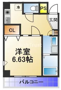 ジュネス関目高殿【9階】の間取り