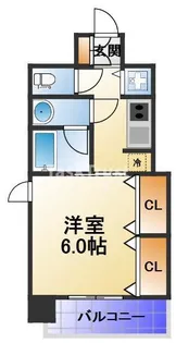 アクアプレイス梅田Ⅲ【4階】の間取り