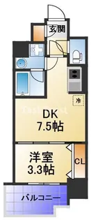 アーバネックス西天満【6階】の間取り