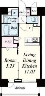 セレーナコンフォルト天神橋【3階】の間取り