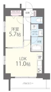 アベニール鷺洲【4階】の間取り