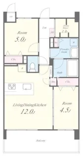 グランヴィラッセ北梅田【9階】の間取り