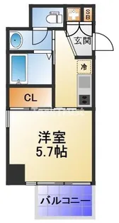 I-DIL中之島イースト【7階】の間取り