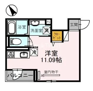 アイレックス京橋【3階】の間取り