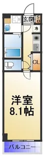 ベルフェリーク天満橋【11階】の間取り