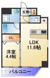 プレジオ都島本通【3階】の間取り