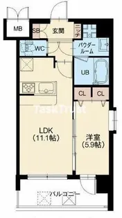スプランディッド梅田北【4階】の間取り
