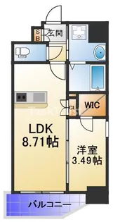 サムティ京橋CLEAR【9階】の間取り