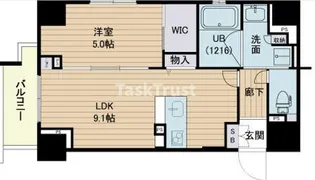 ジ・アドレス梅田【8階】の間取り