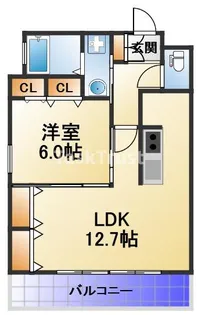 キャピトル安堂寺【2階】の間取り