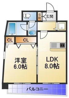 CHEZ CLARA【8階】の間取り