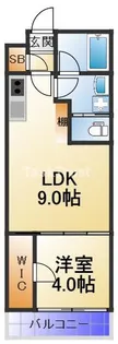 ブエナビスタ桜ノ宮【1階】の間取り