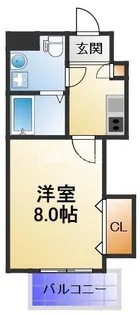 サウスヒルズ長柄【1階】の間取り