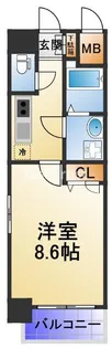 エスリード大阪天満宮【6階】の間取り