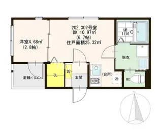 ルアーナ千林清水【3階】の間取り