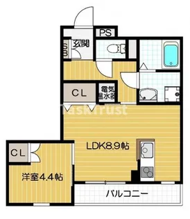 ボヌーリア【3階】の間取り