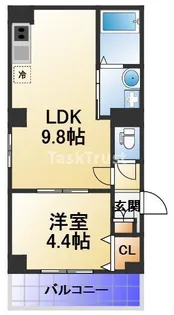 ソリティア都島【2階】の間取り
