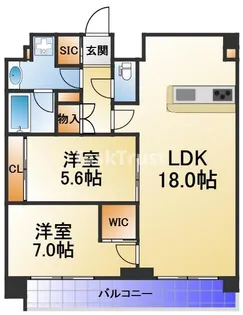 エル・セレーノ天満橋【13階】の間取り