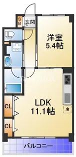 FORTUNA北梅田【2階】の間取り