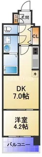 レオンコンフォート梅田北【8階】の間取り