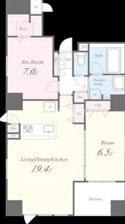 シークレフ北浜【9階】の間取り