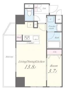 MBC RESIDENCE【8階】の間取り