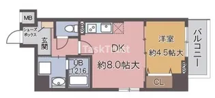 グランディール鷺洲【6階】の間取り