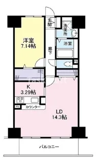 エスヴェール北梅田【2階】の間取り