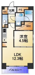 ネットフローラ梅田北【9階】の間取り