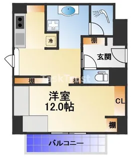 日商岩井京橋ハイツ【4階】の間取り