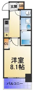 クレアグレイス新森古市【3階】の間取り