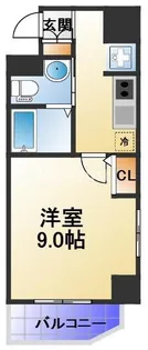 ヴィラタワー谷町【6階】の間取り