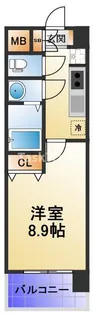 スプランディッド京橋EAST【2階】の間取り