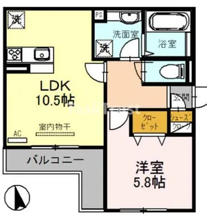 エンブレイス鴫野Ⅱ【3階】の間取り