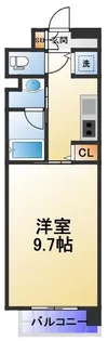 インザグレイス天神橋【8階】の間取り