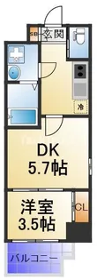 ビガーポリス416天満四丁目Ⅱ【9階】の間取り