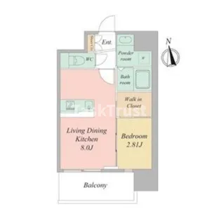 LiveCasa天満橋【4階】の間取り