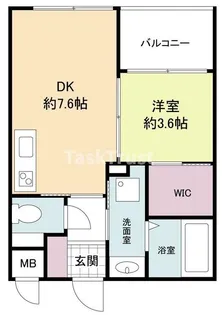 アリス・マナーガーデン谷町【7階】の間取り