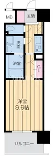 ドゥーエ森ノ宮【12階】の間取り