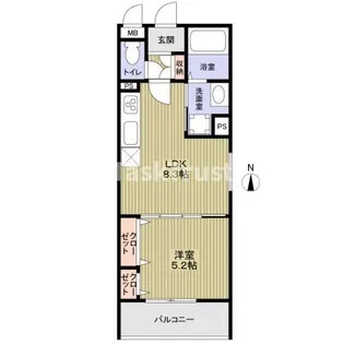 フォレストクリエオーレ諸口【2階】の間取り