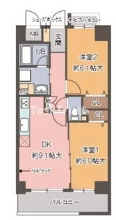 カルムレトリア西梅田【3階】の間取り