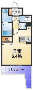レジディア天神橋【3階】の間取り