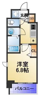 フォーリアライズ城東ネオス【6階】の間取り