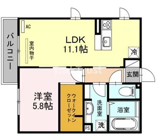 サンドミール高瀬【2階】の間取り