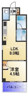 フランカー桜ノ宮SIX【2階】の間取り